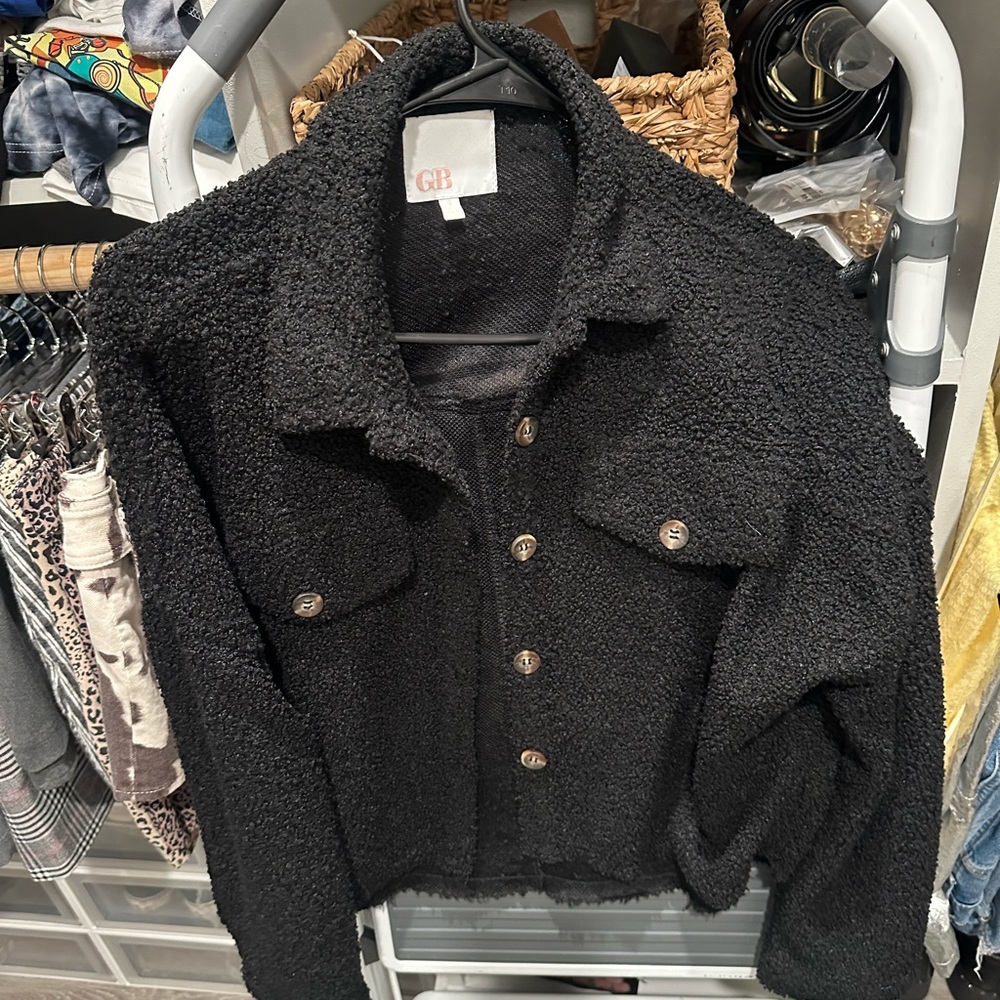 Gianni Bini Women's Black Teddy Sweater